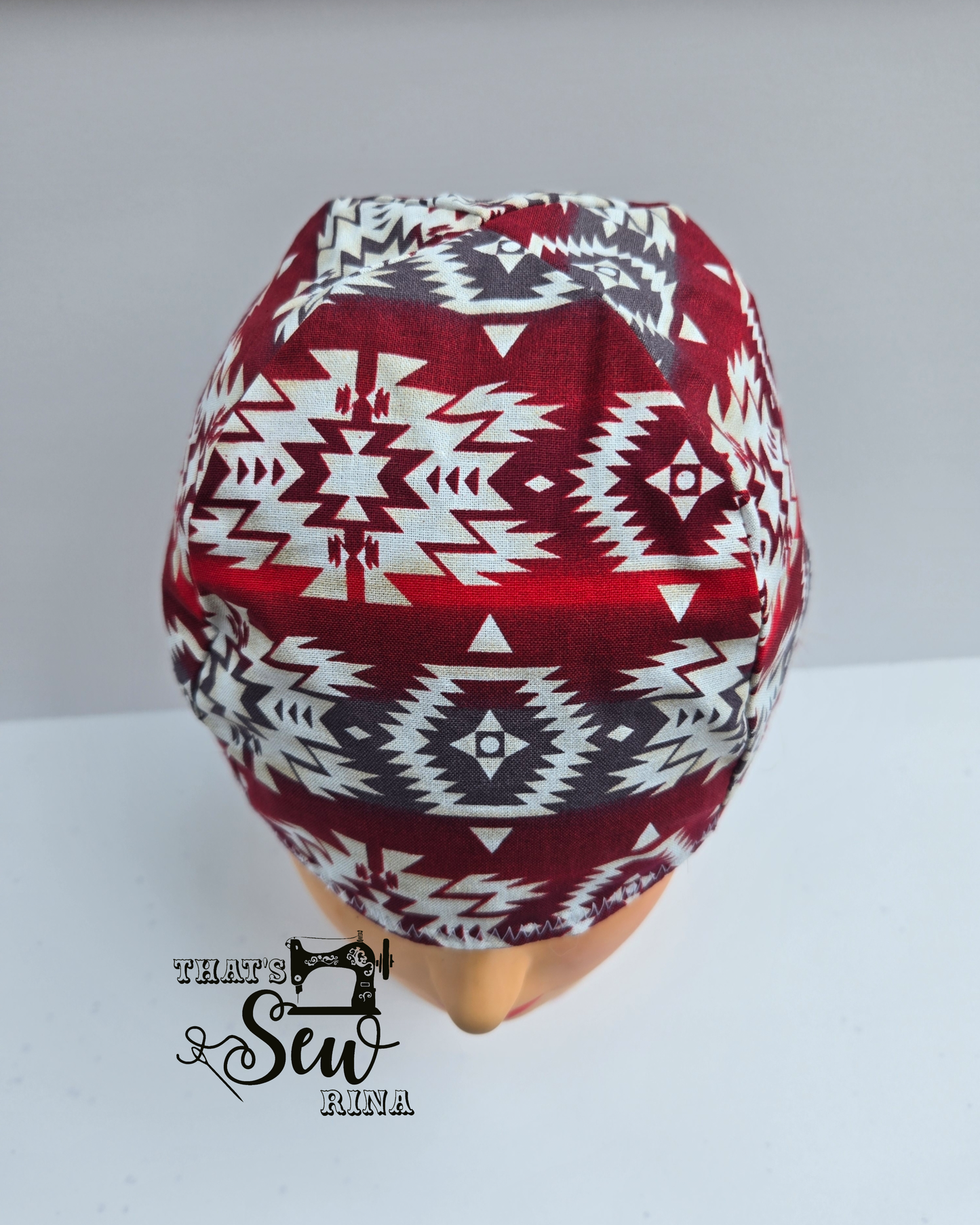Welding Cap Red Aztec