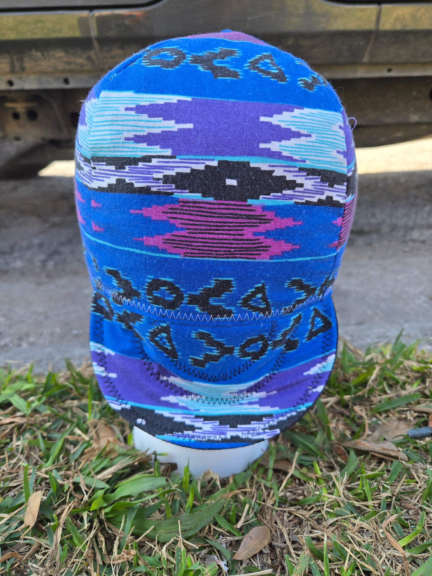 Welding Cap Vintage Blue Aztec