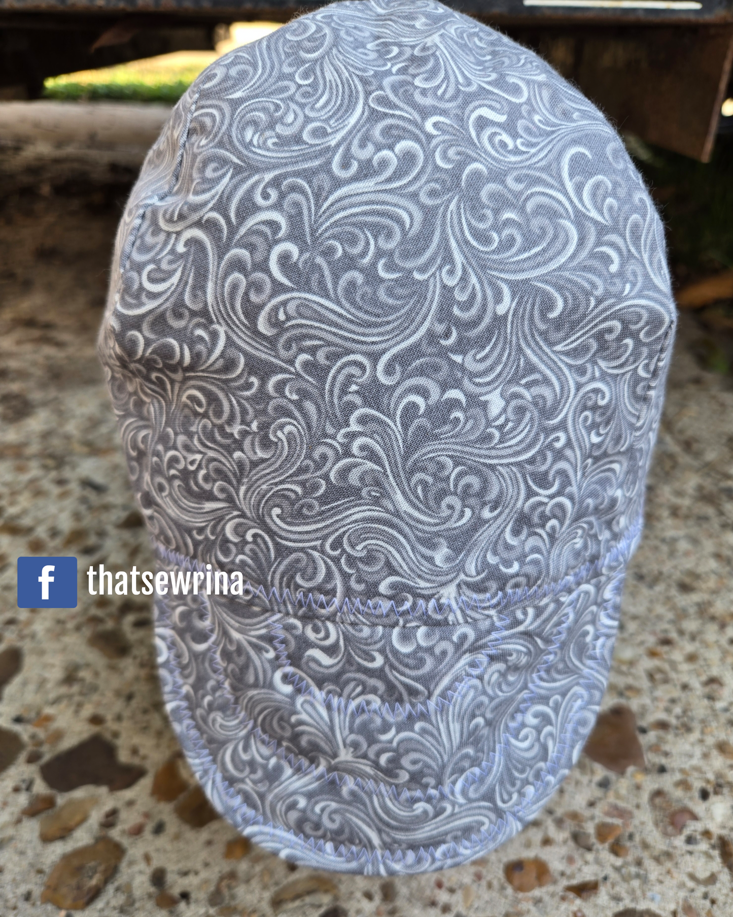 Welding Cap Gray Swirl