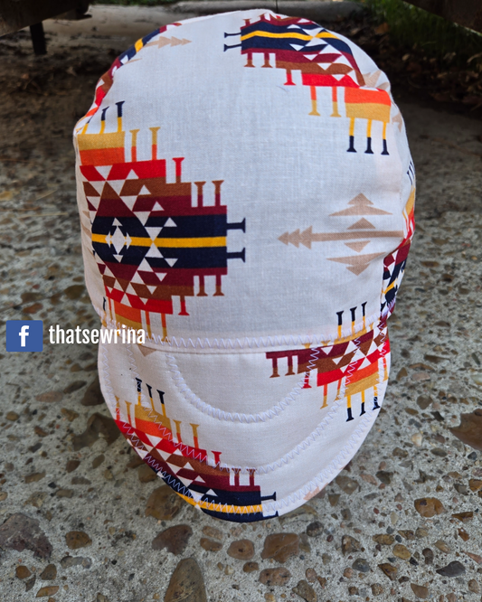 Welding Cap Beige Aztec